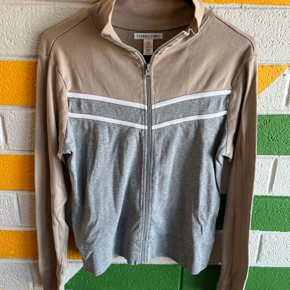 Crown & Ivy Women's Tan and Gray Jacket
